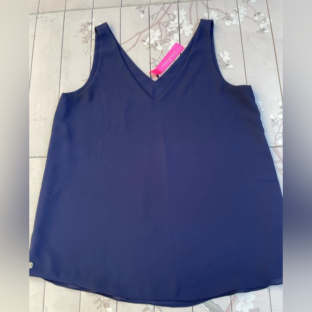 Lilly Pulitzer Blue Sleeveless Tank Top